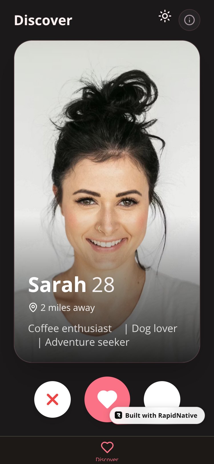 EAC Dating screen 2