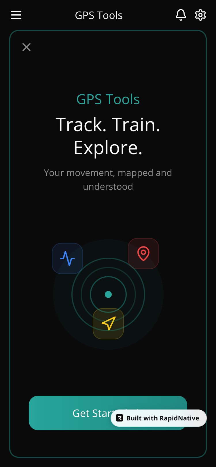 GPS Tools - Activity Tracker screen 1