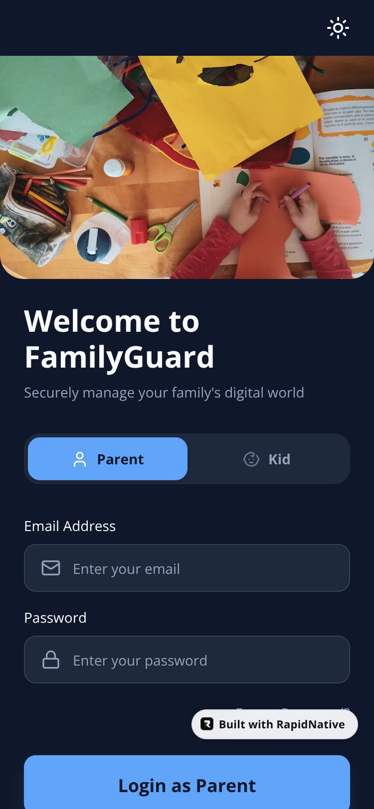 FamilyGuard screen 1