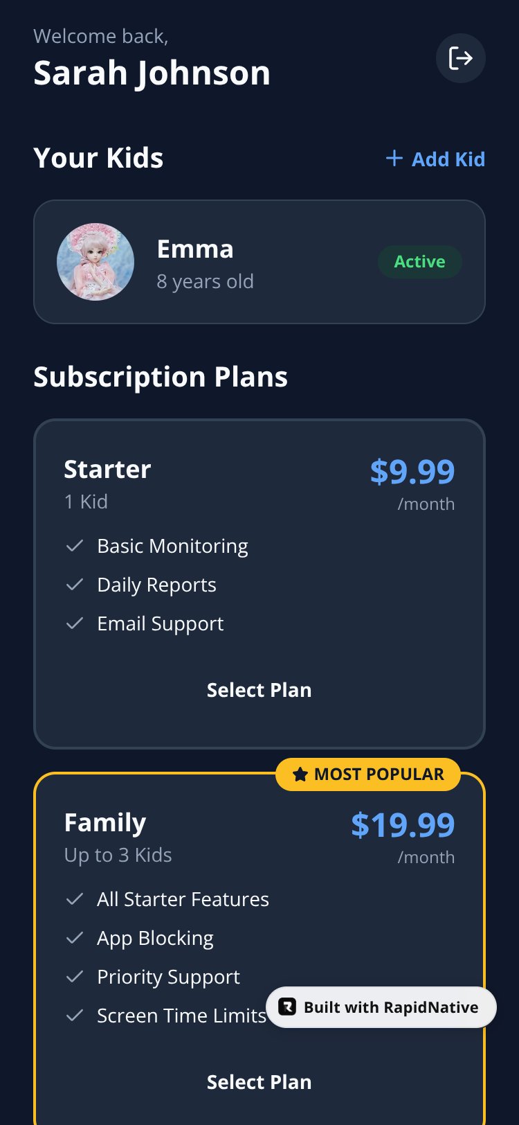 FamilyGuard screen 3