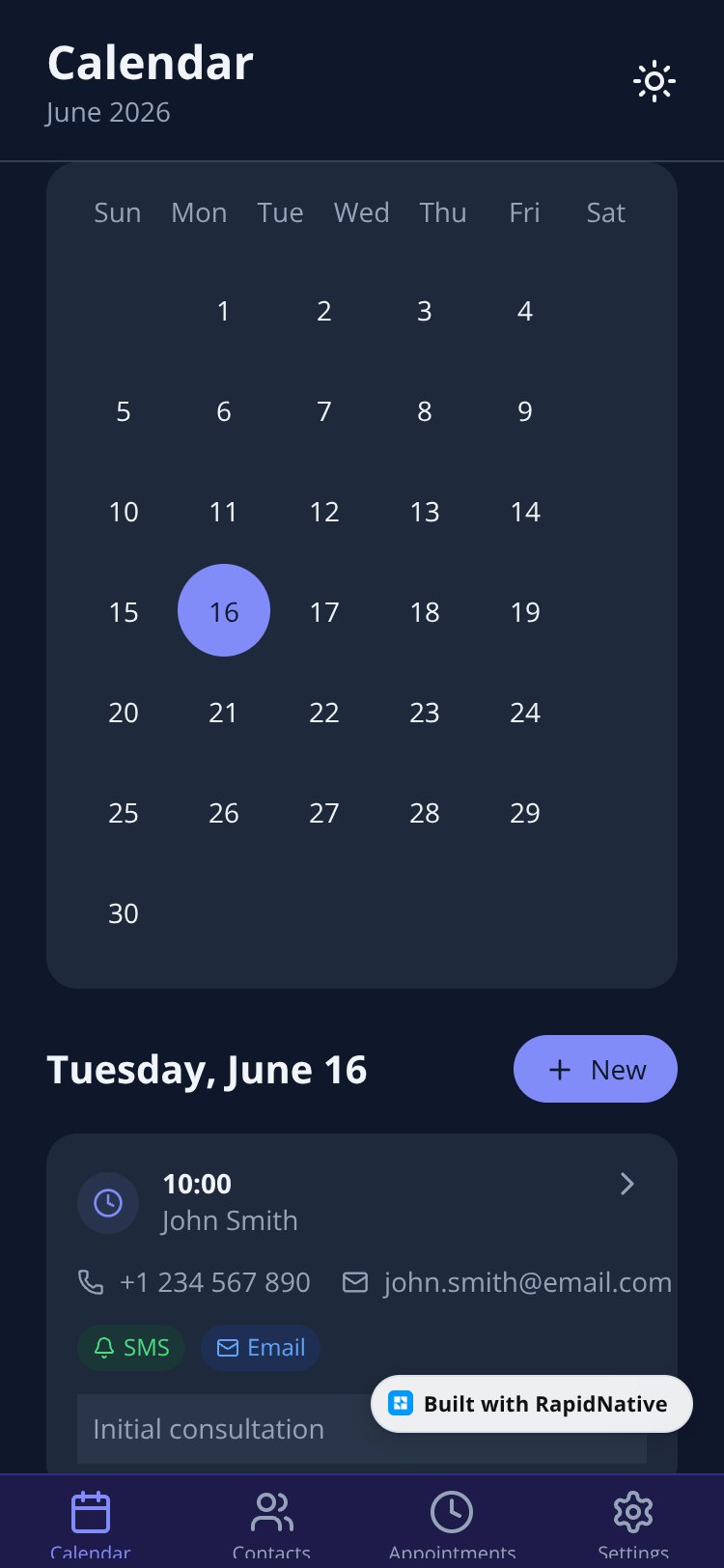 expo-nativewind screen 2