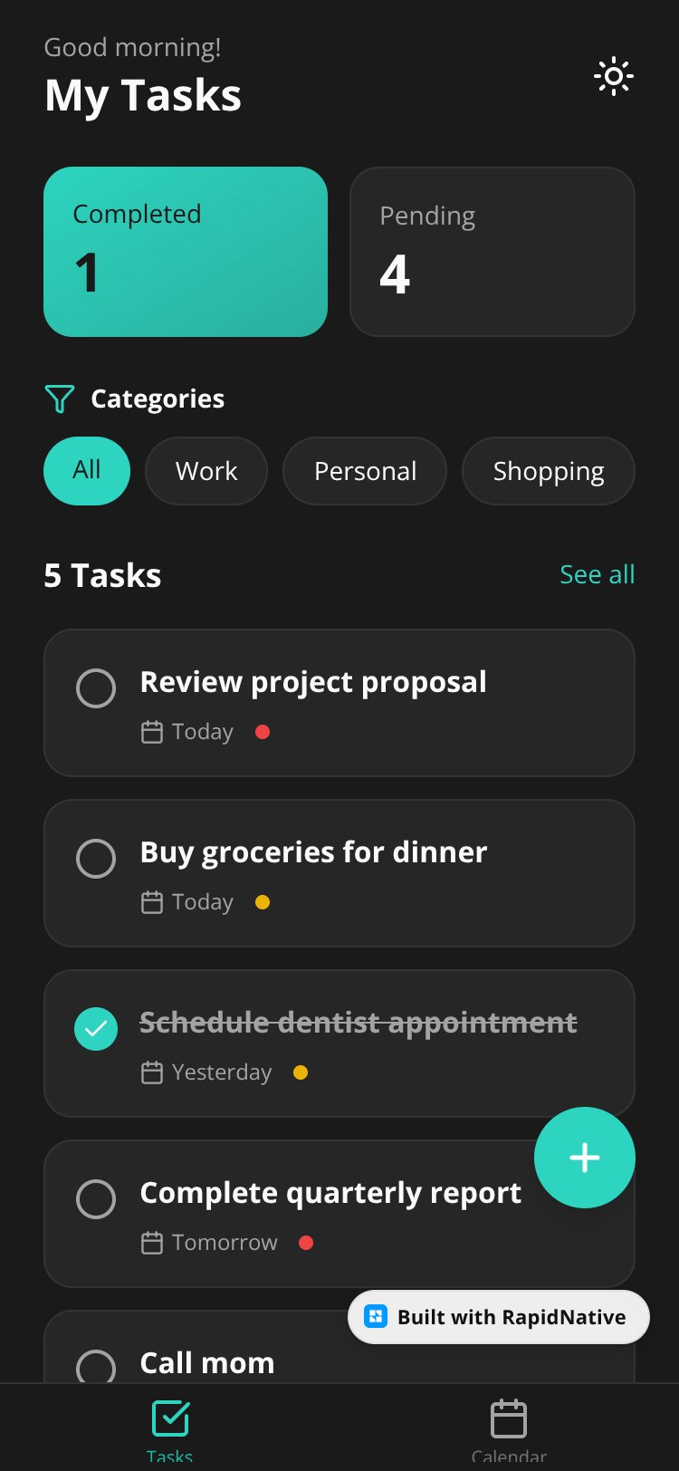 TodoTask screen 2