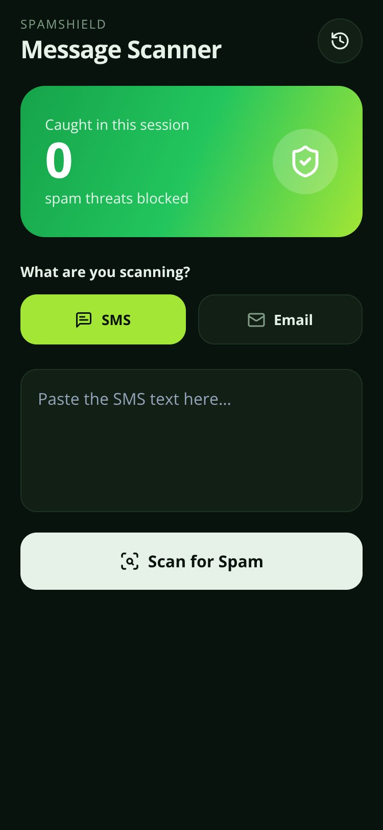 SpamShield screen 4