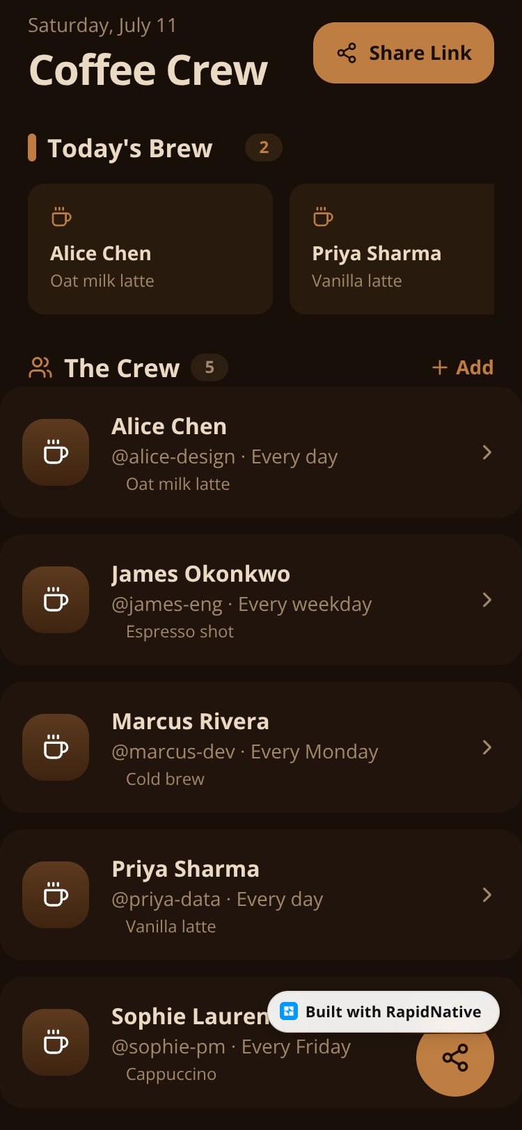 Coffee Crew screen 2