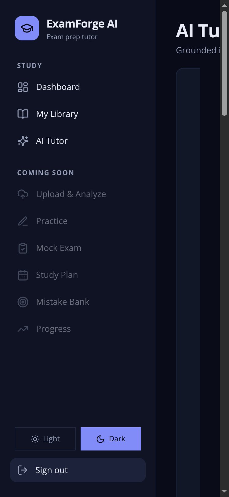ExamForge AI screen 4