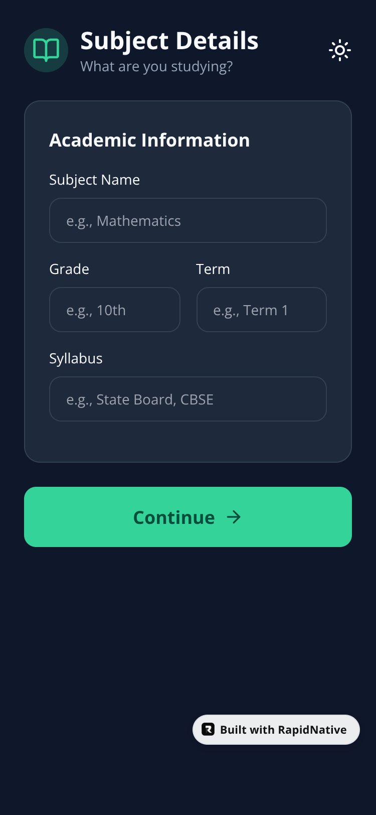 EduQuest screen 2