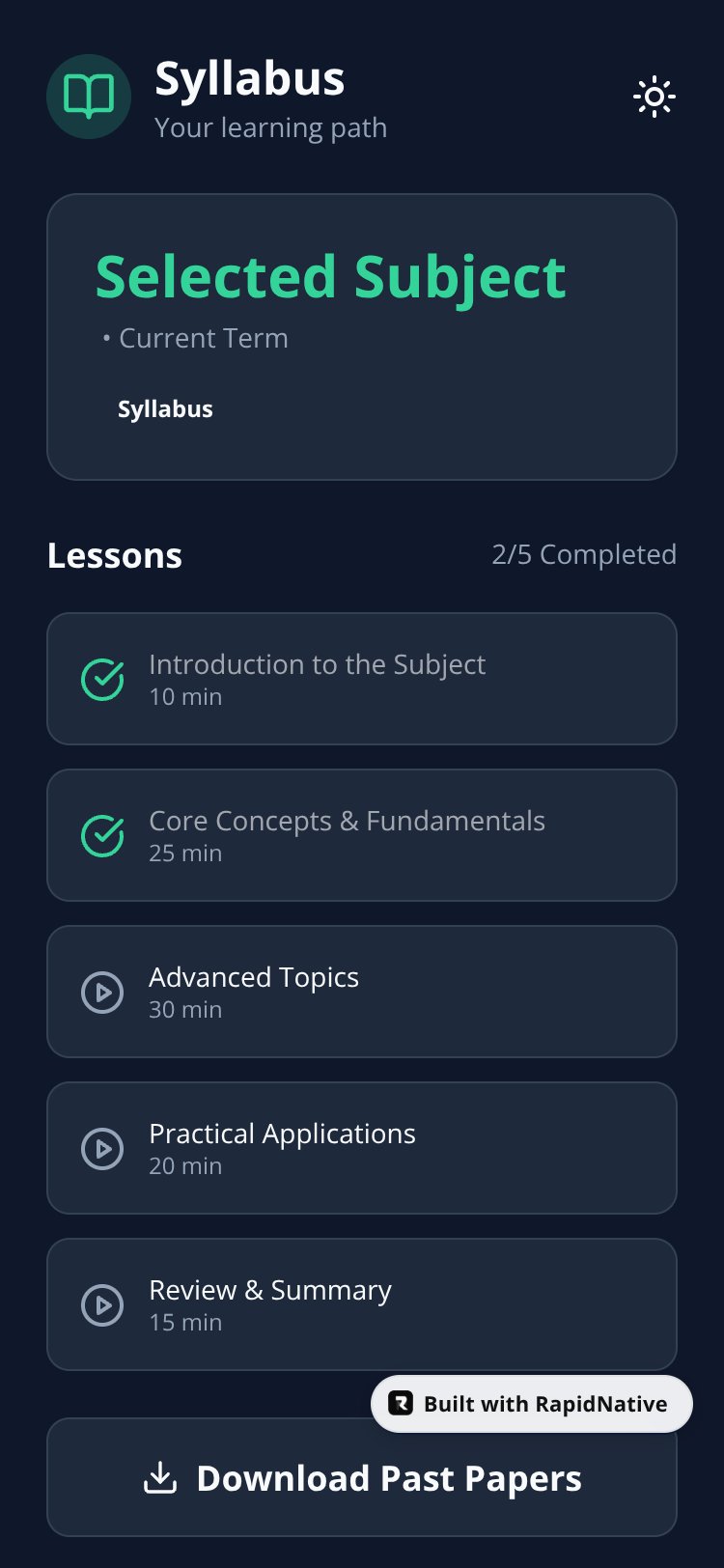 EduQuest screen 3