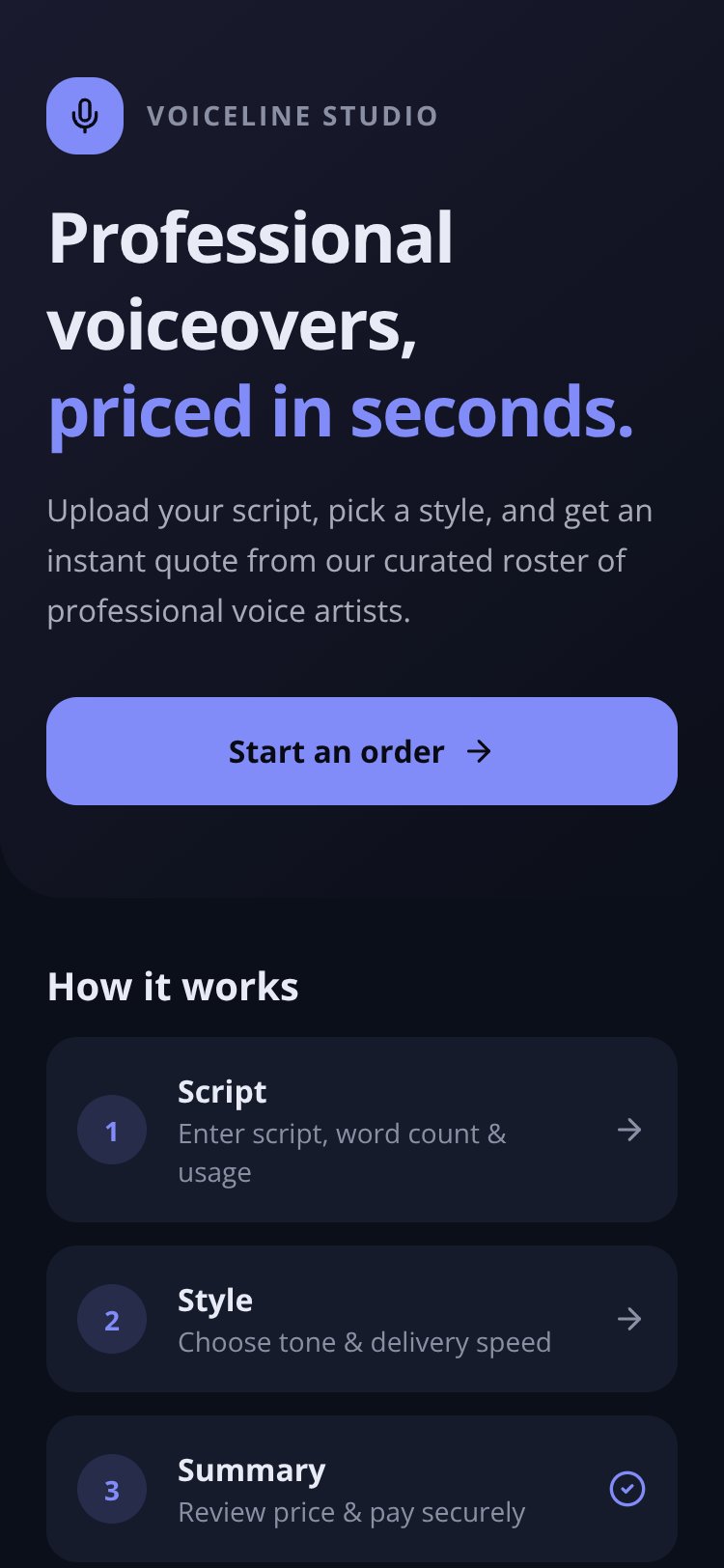 VoiceLine Studio screen 4