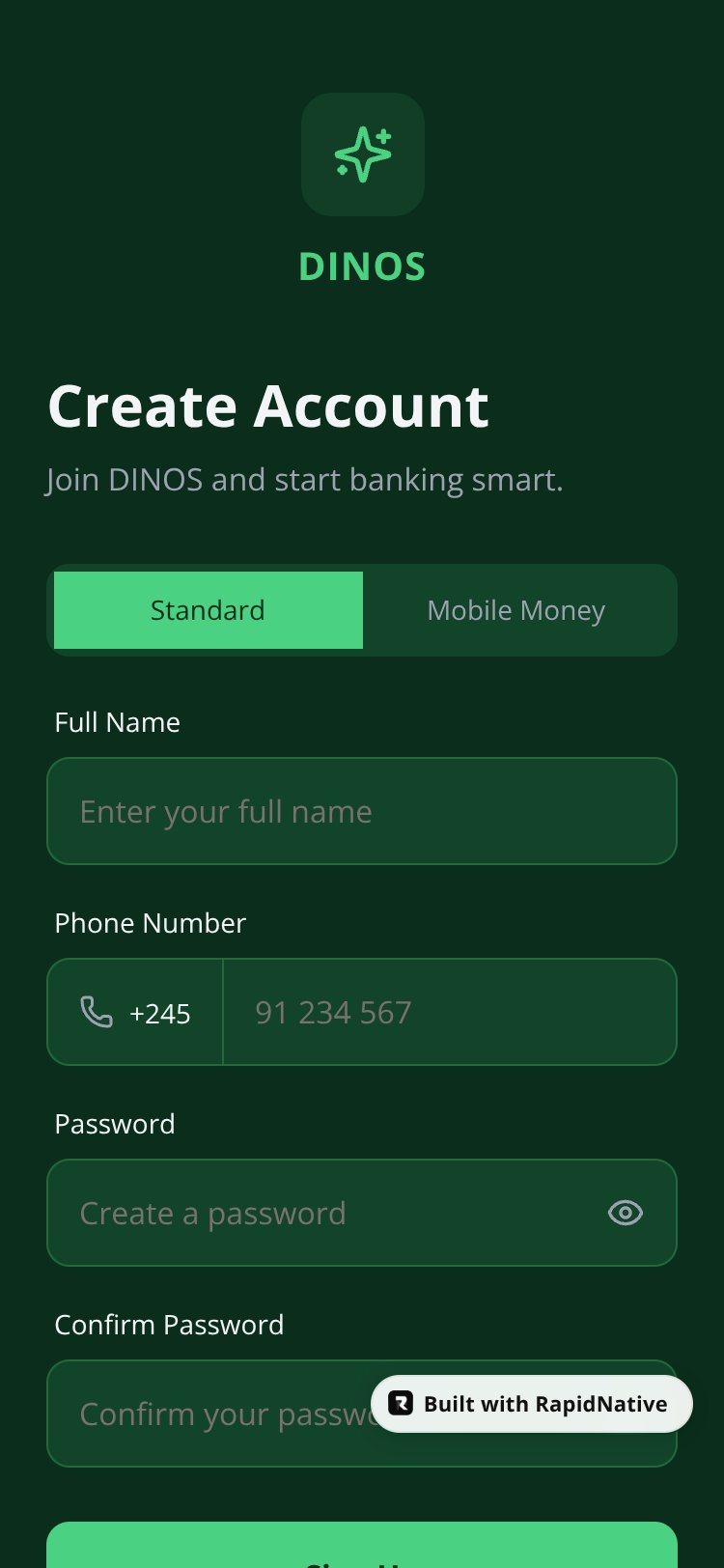 DINOS screen 1