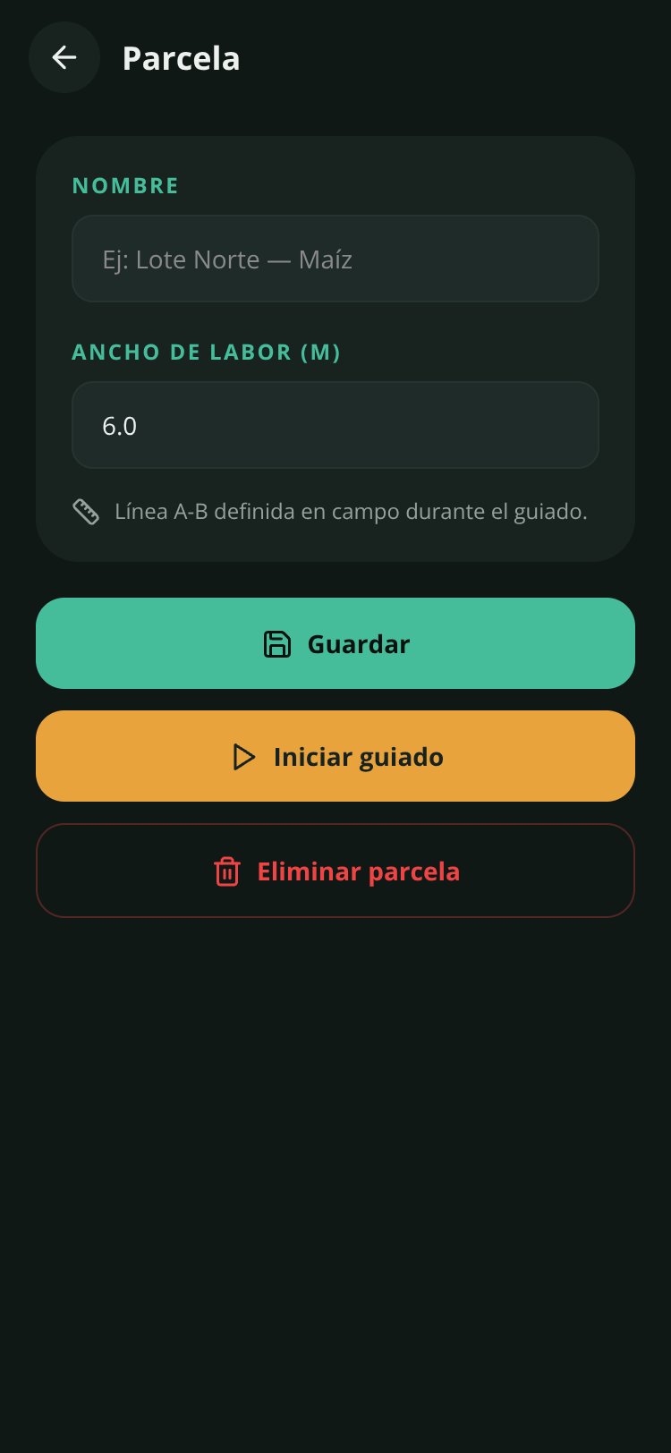 AgriNav GNSS screen 1