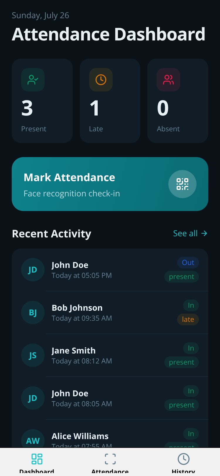 FaceAttend screen 2