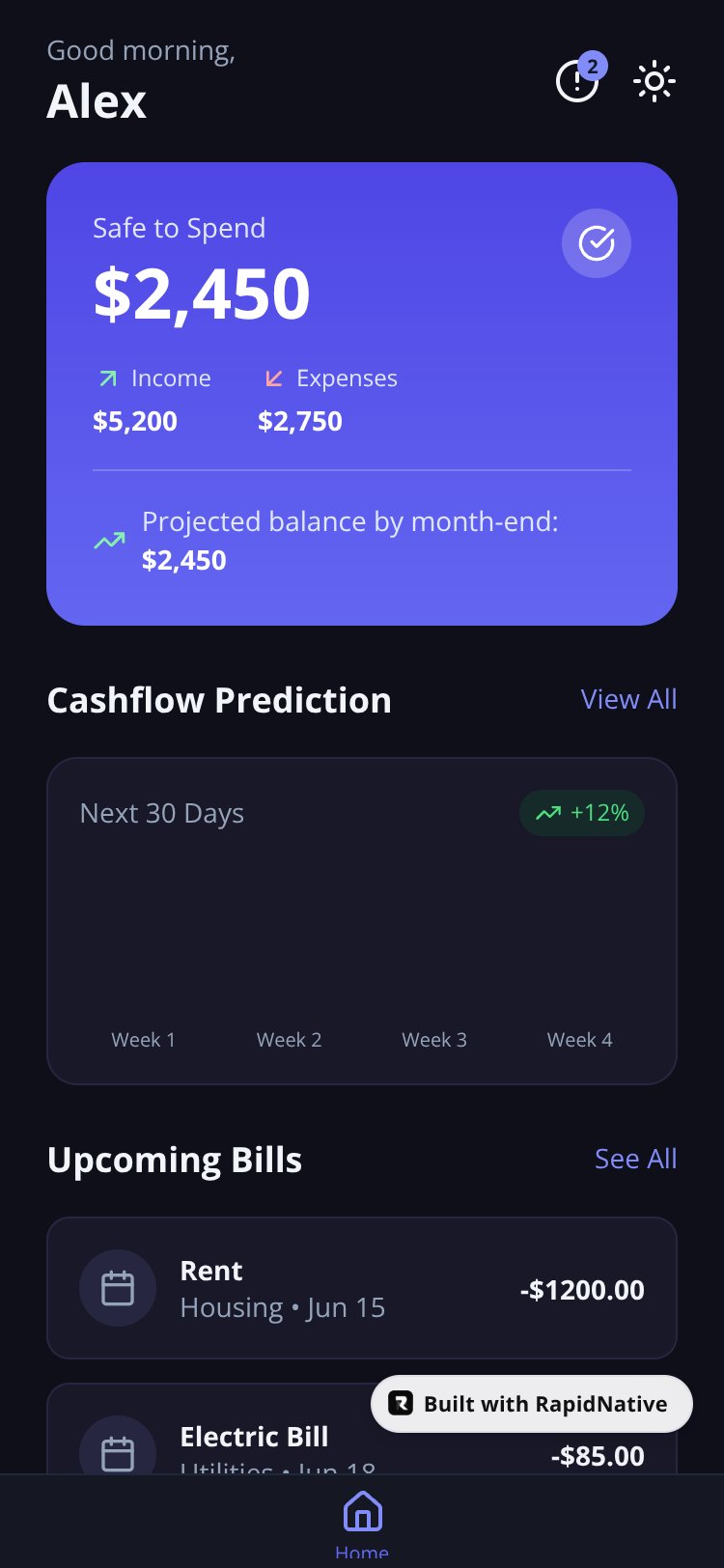 CashFlow screen 1