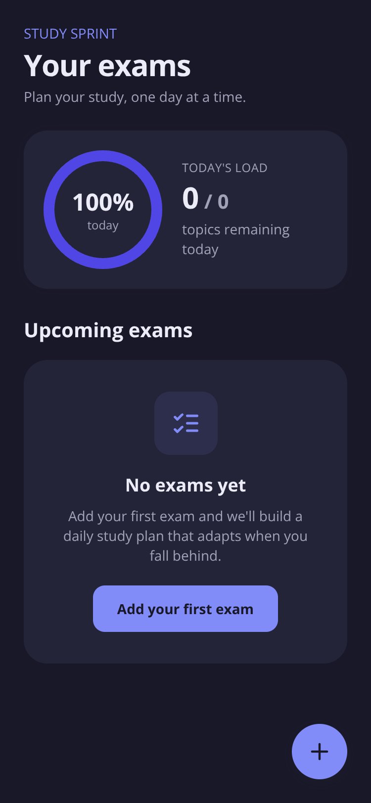 Study Sprint screen 3