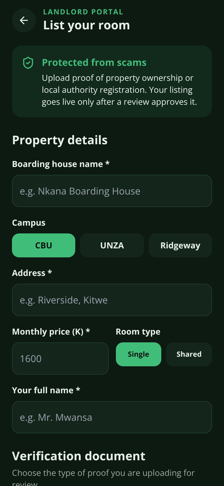 Boarding House Locator screen 4