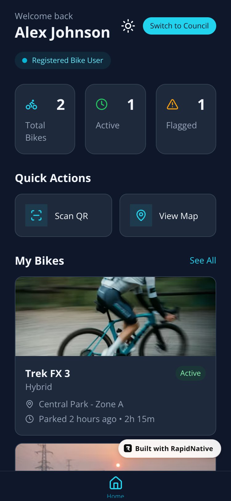 BikeGuard screen 1