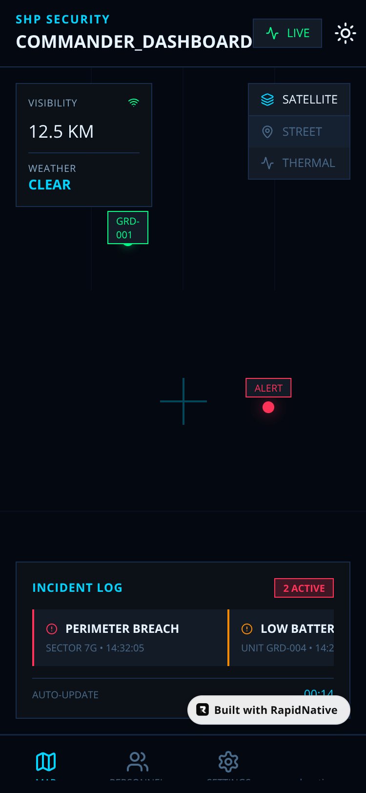 Commander HUD screen 1