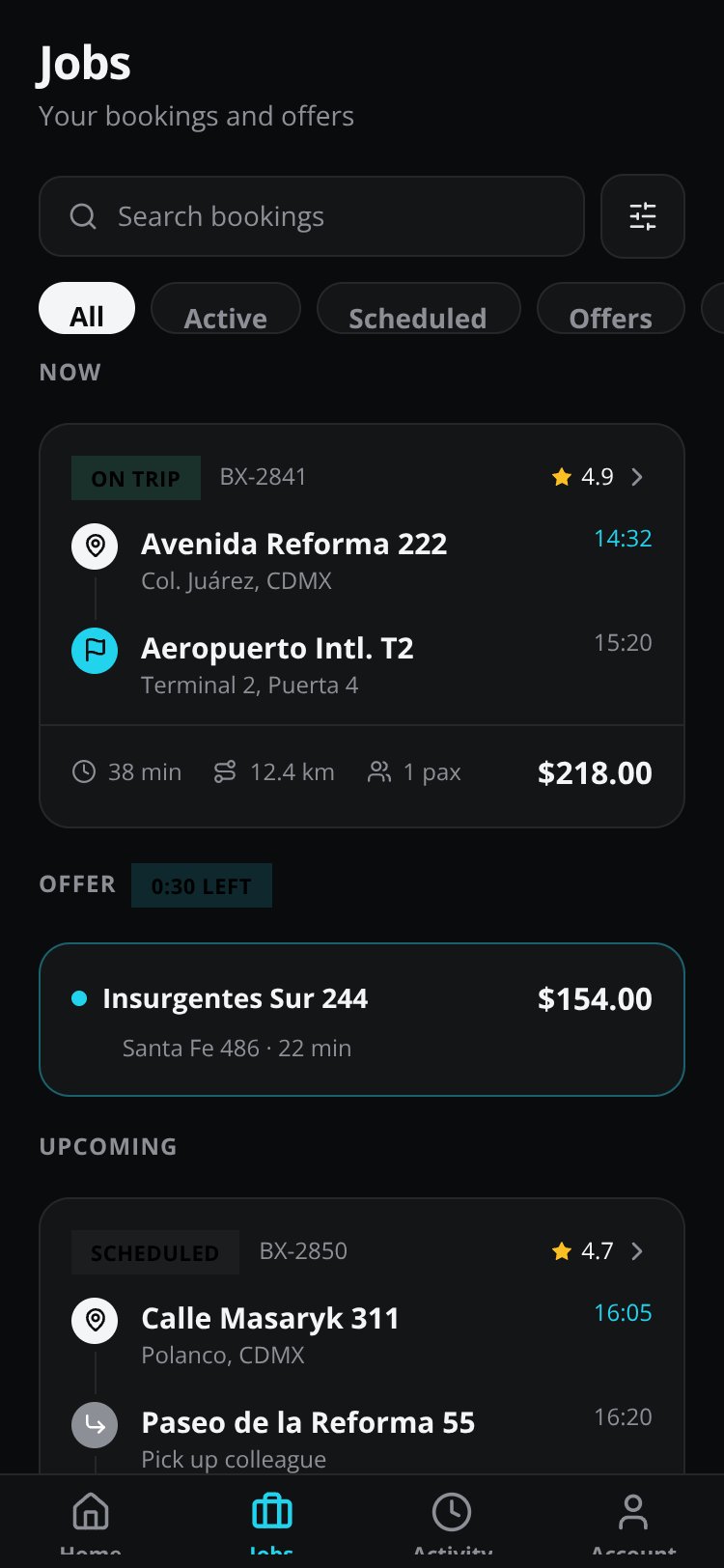 CabMX screen 3