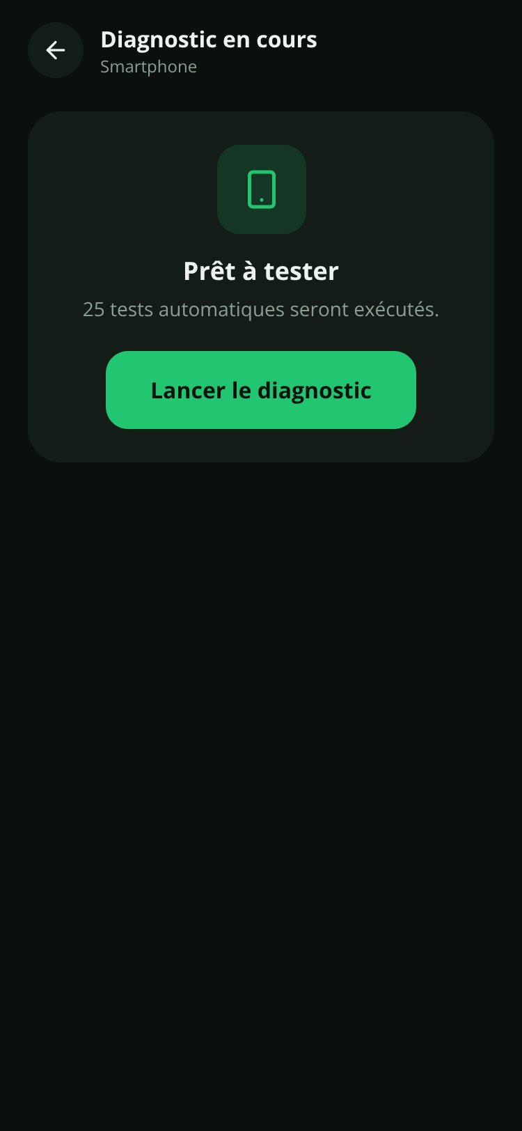 Back2Cash Diagnostic screen 3