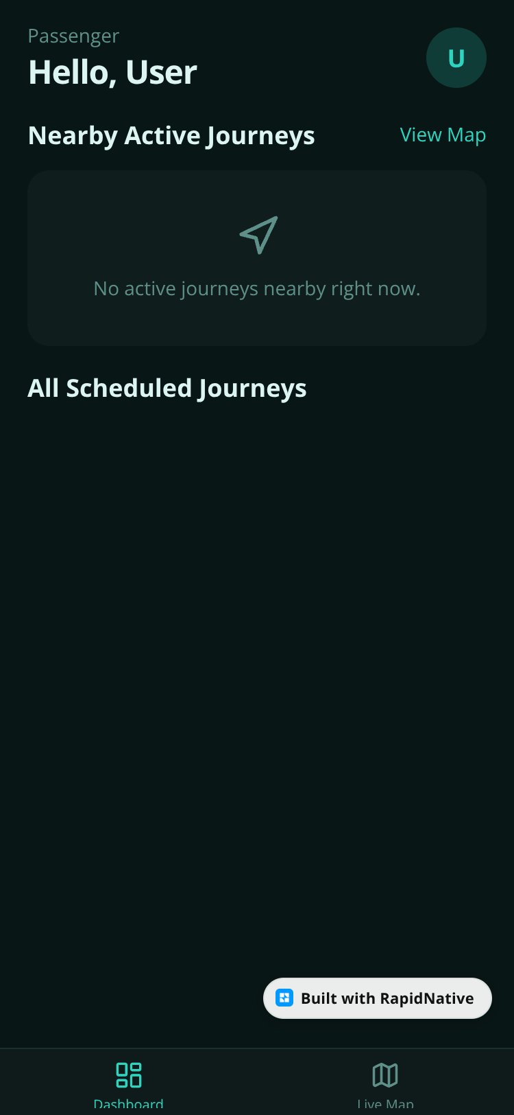 RideShare screen 2