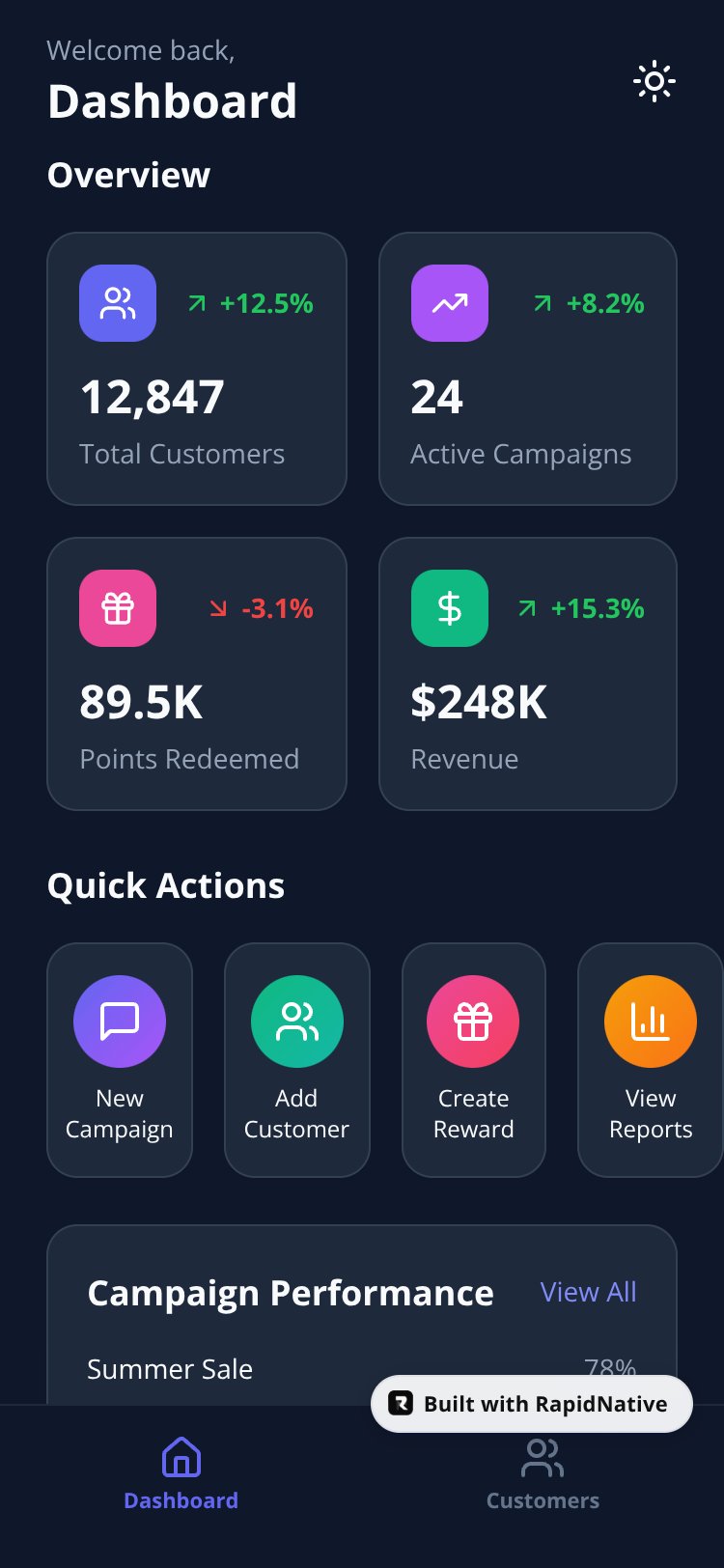 LoyaltyHub Pro screen 2