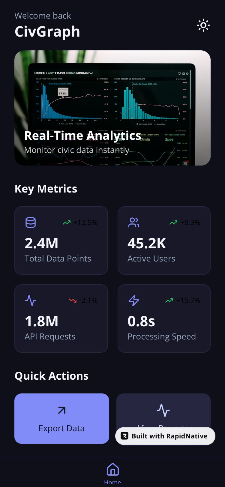 QuickBox screen 1