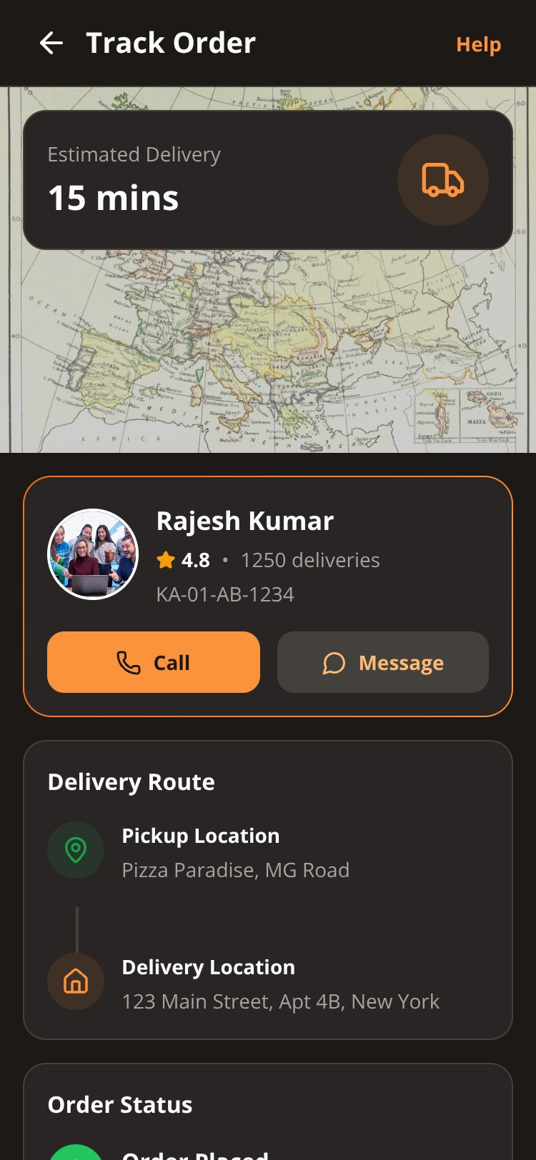 FoodExpress screen 3