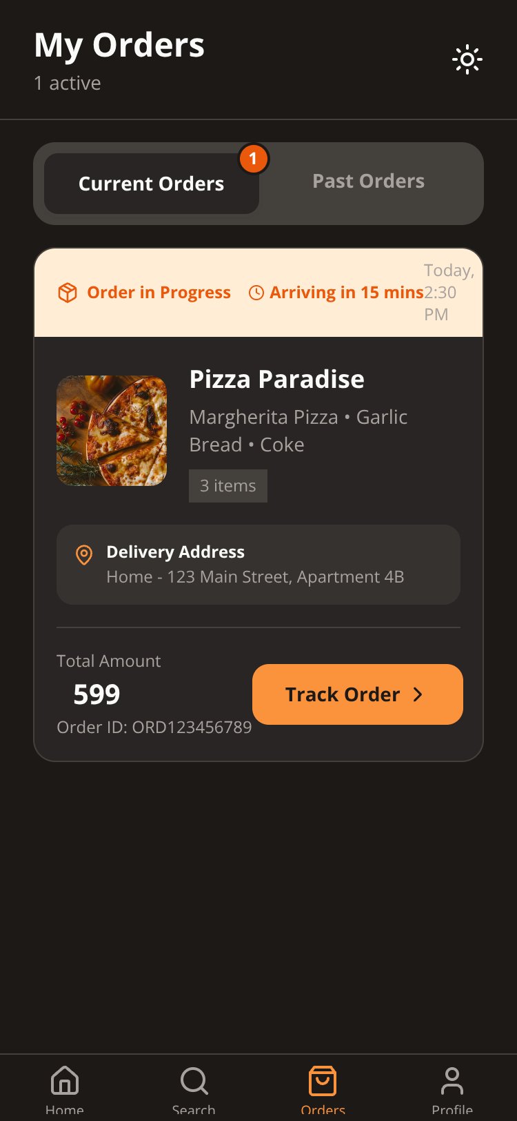 FoodExpress screen 4