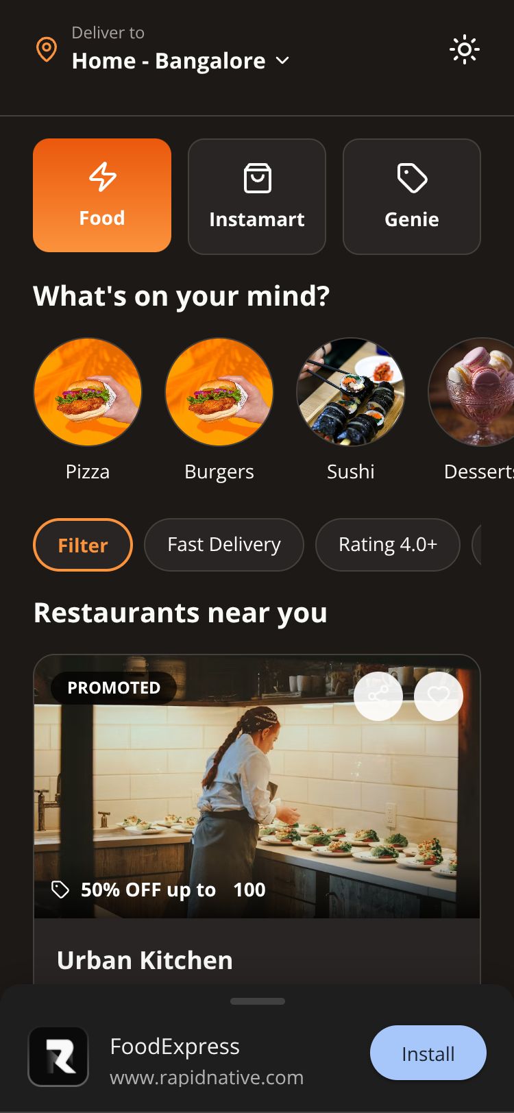 FoodExpress preview