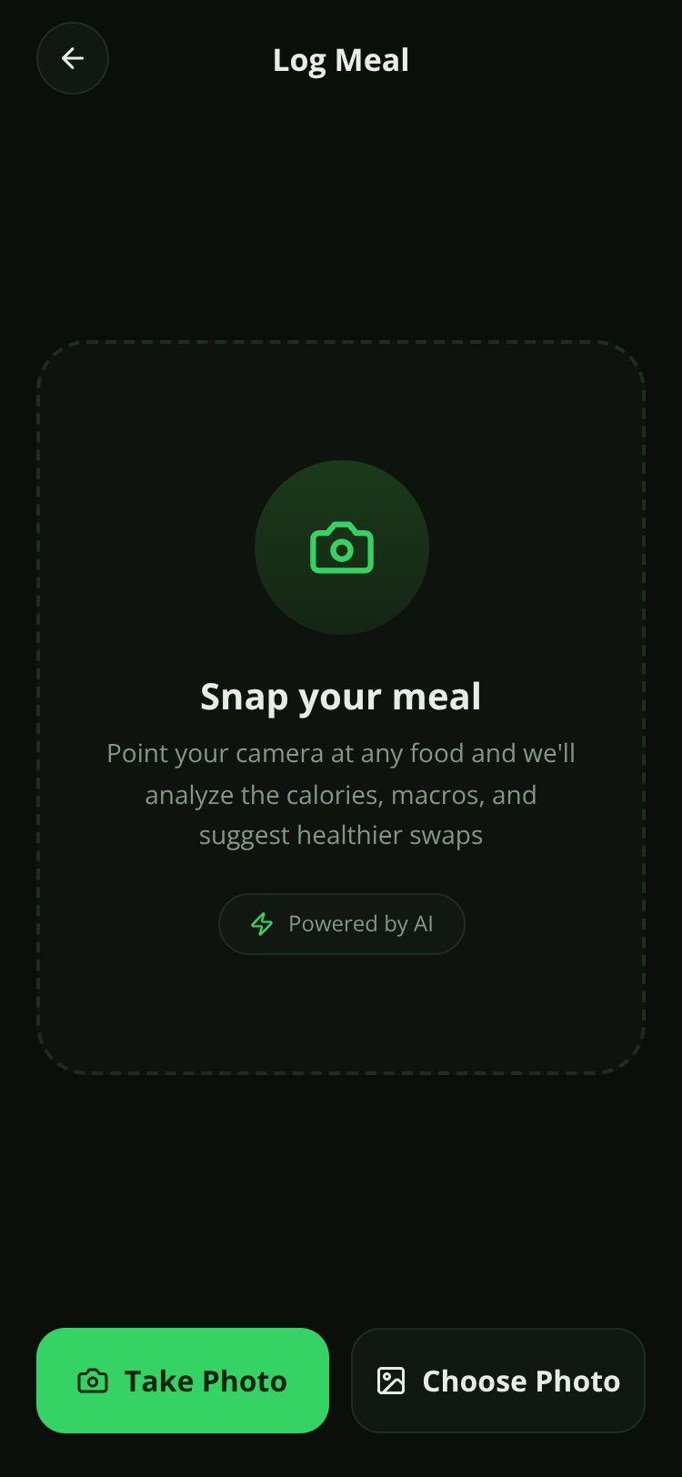 CalSnap screen 2