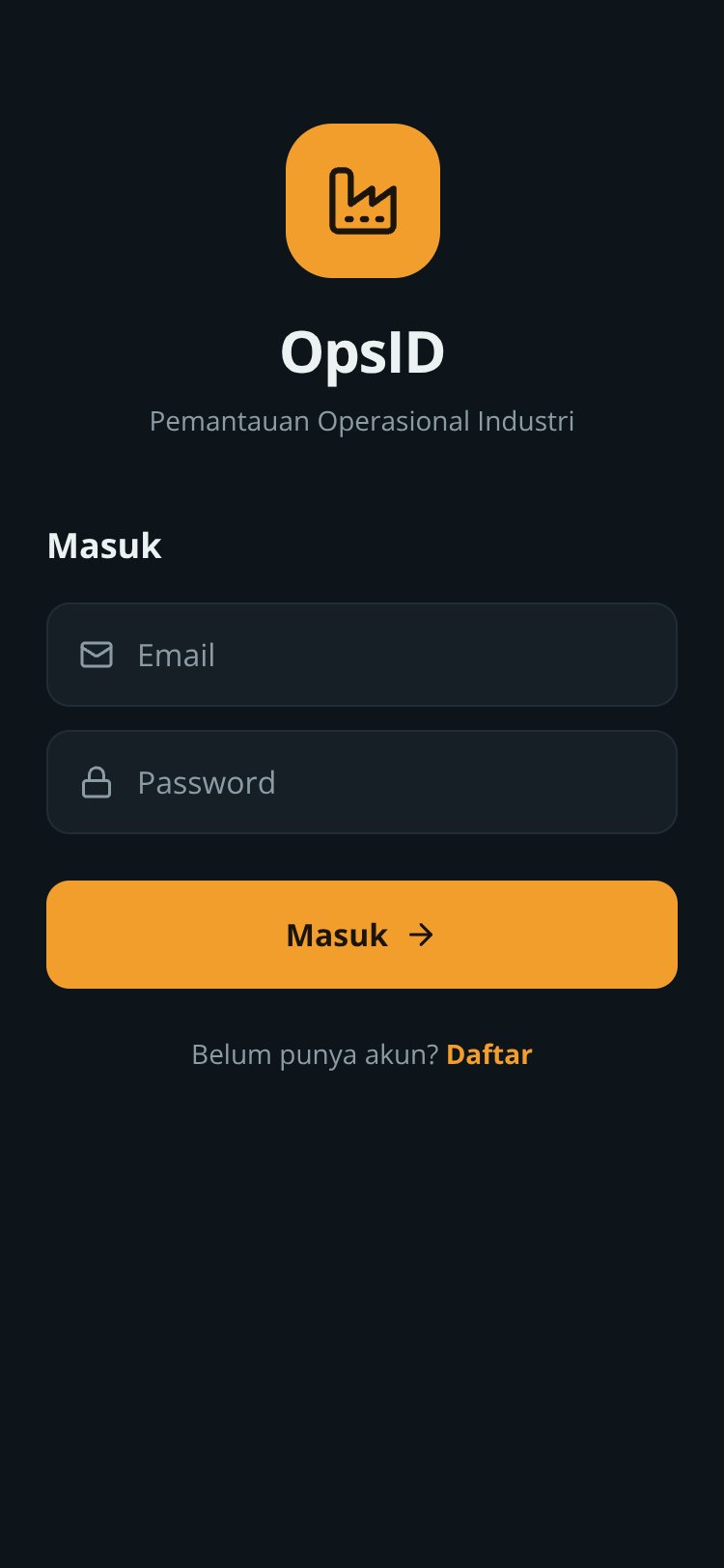 OpsID screen 1