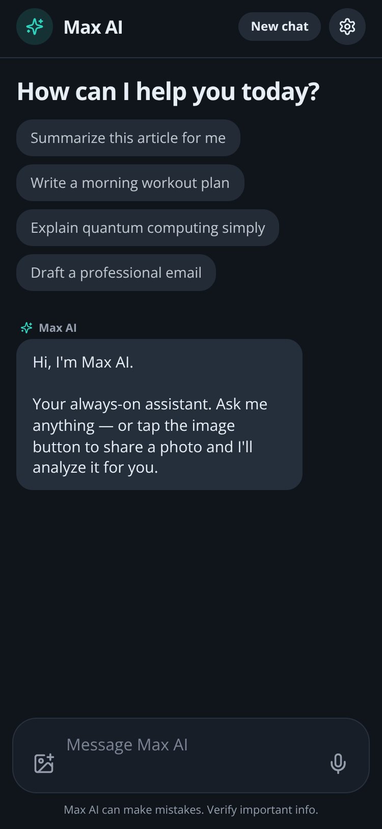 Max AI screen 2