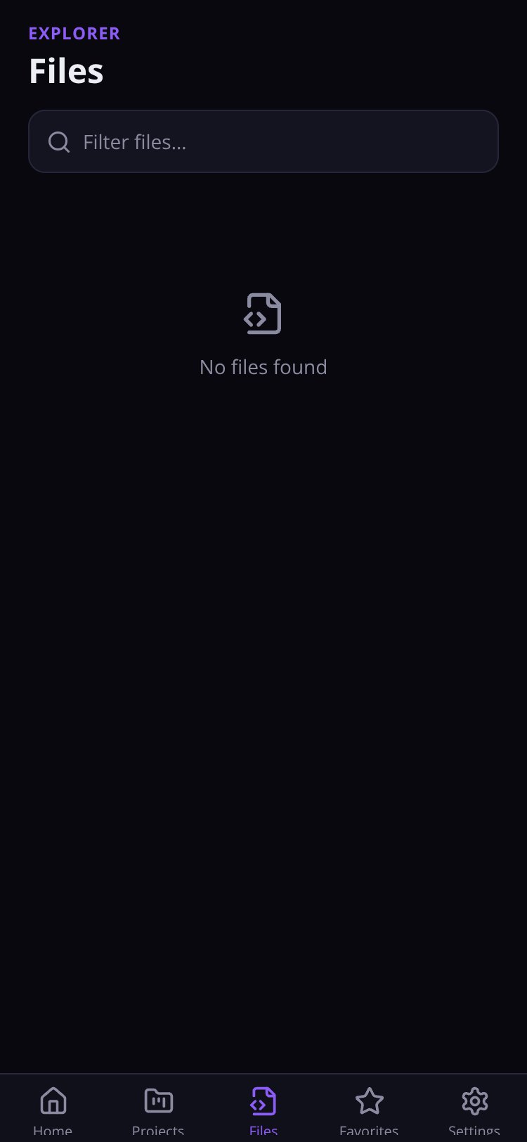 RapidNative App screen 2