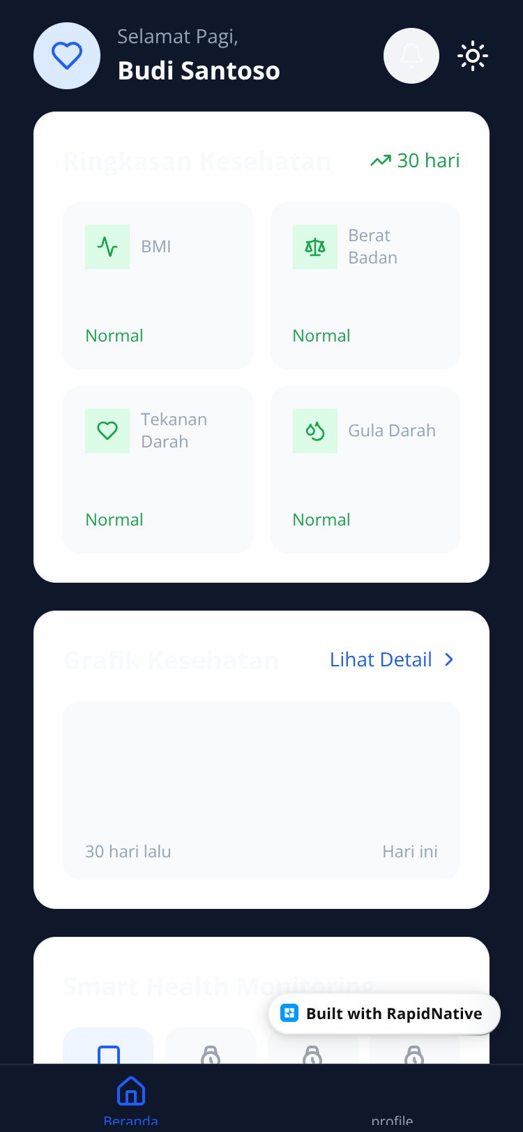 MyHealth - Personal Health Record screen 3