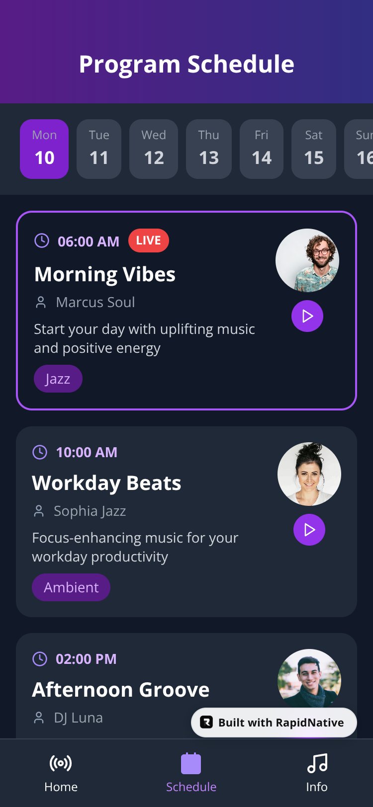 RadioStream Copy screen 3
