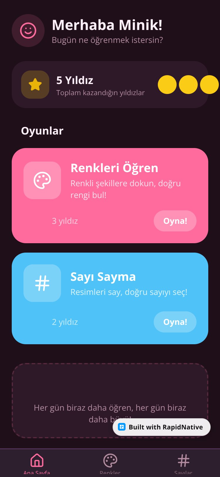 Minik Öğrenme Oyunu screen 1