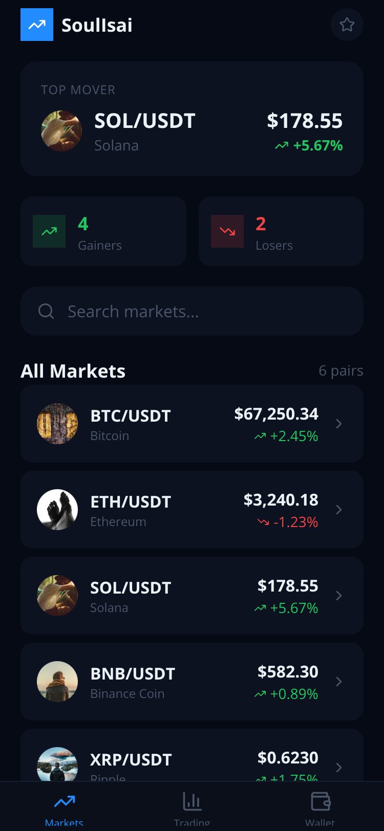 DexTradeGlobal screen 1