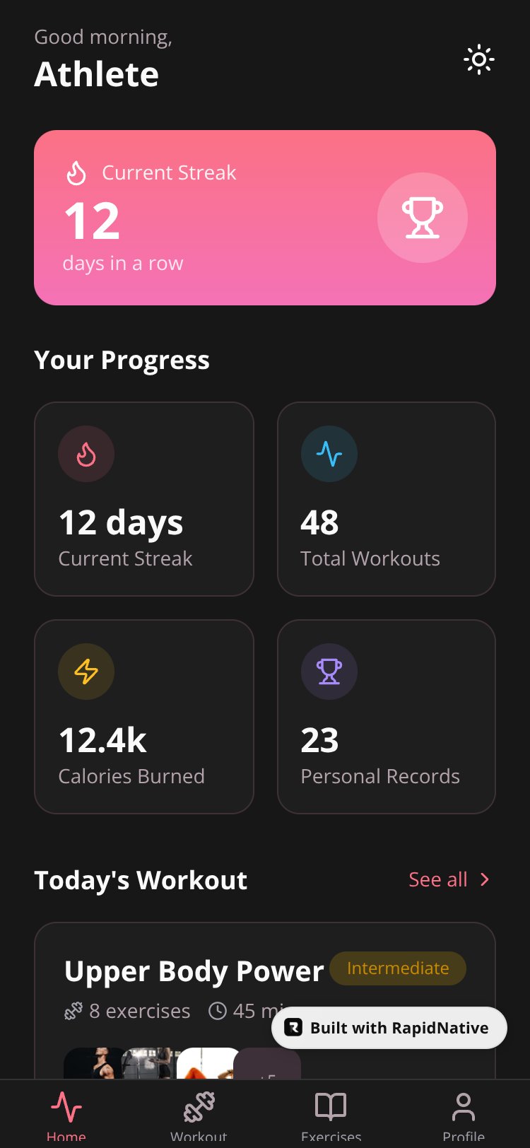 FitTrack screen 4