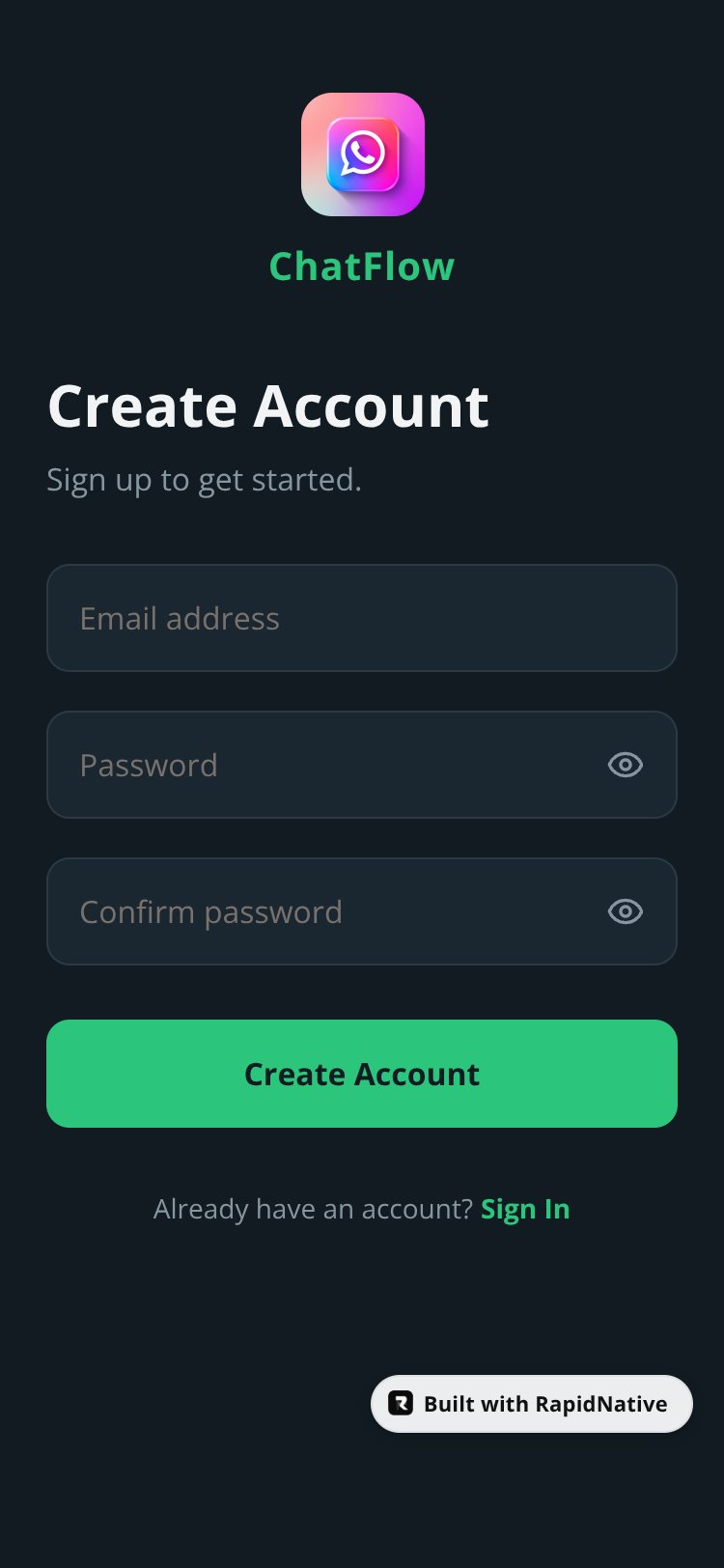 ChatFlow screen 2