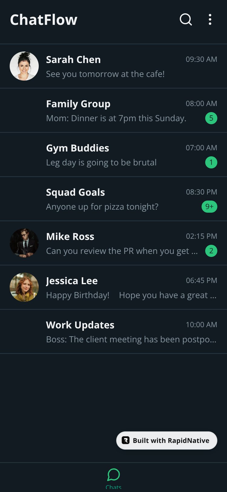 ChatFlow screen 3