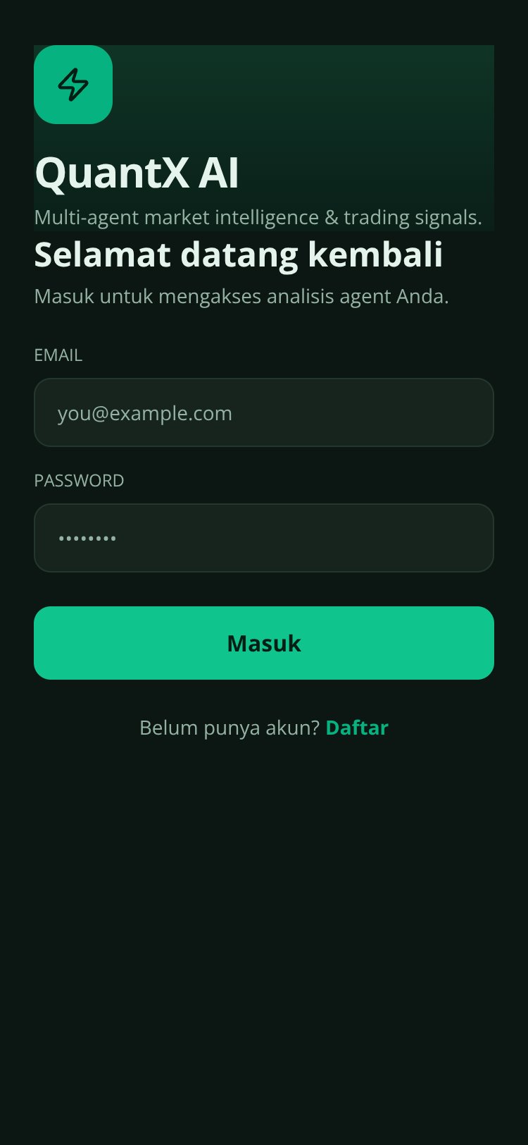 QuantX AI screen 2