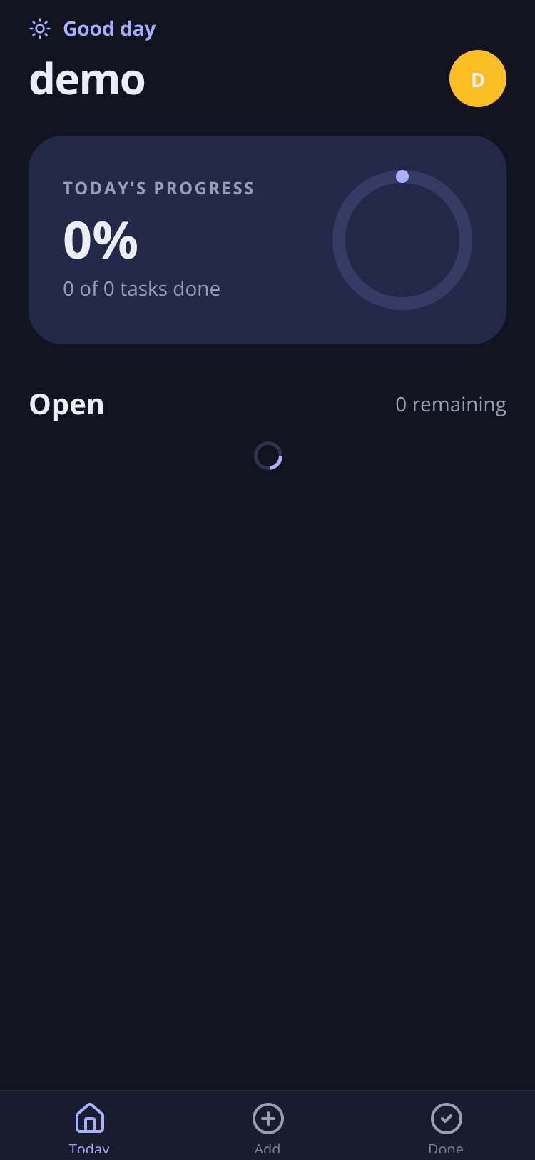 TaskTrack screen 3