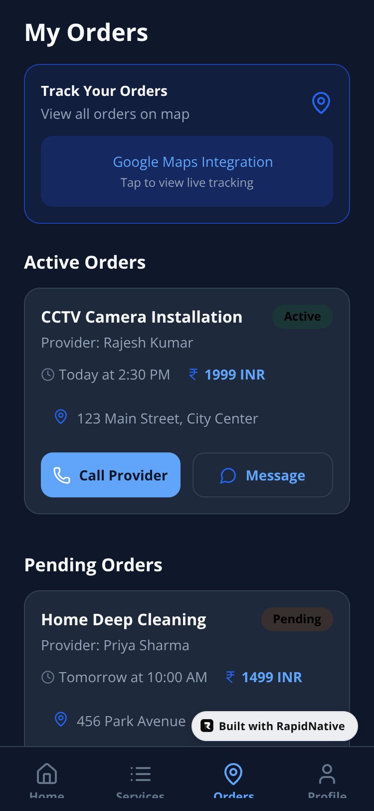 HomeServe Pro screen 3