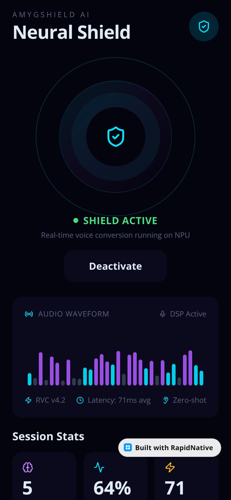 AmygShield AI screen 1