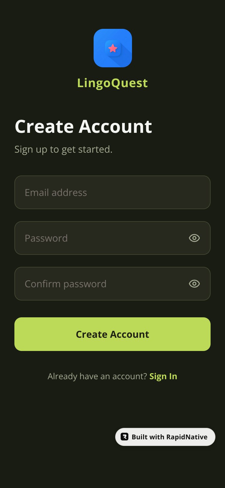 LingoQuest screen 2