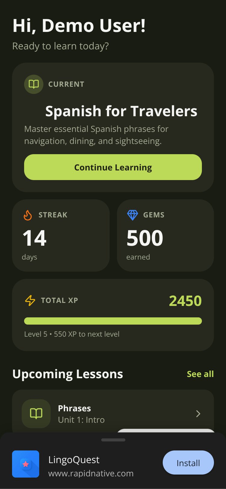 LingoQuest screen 3