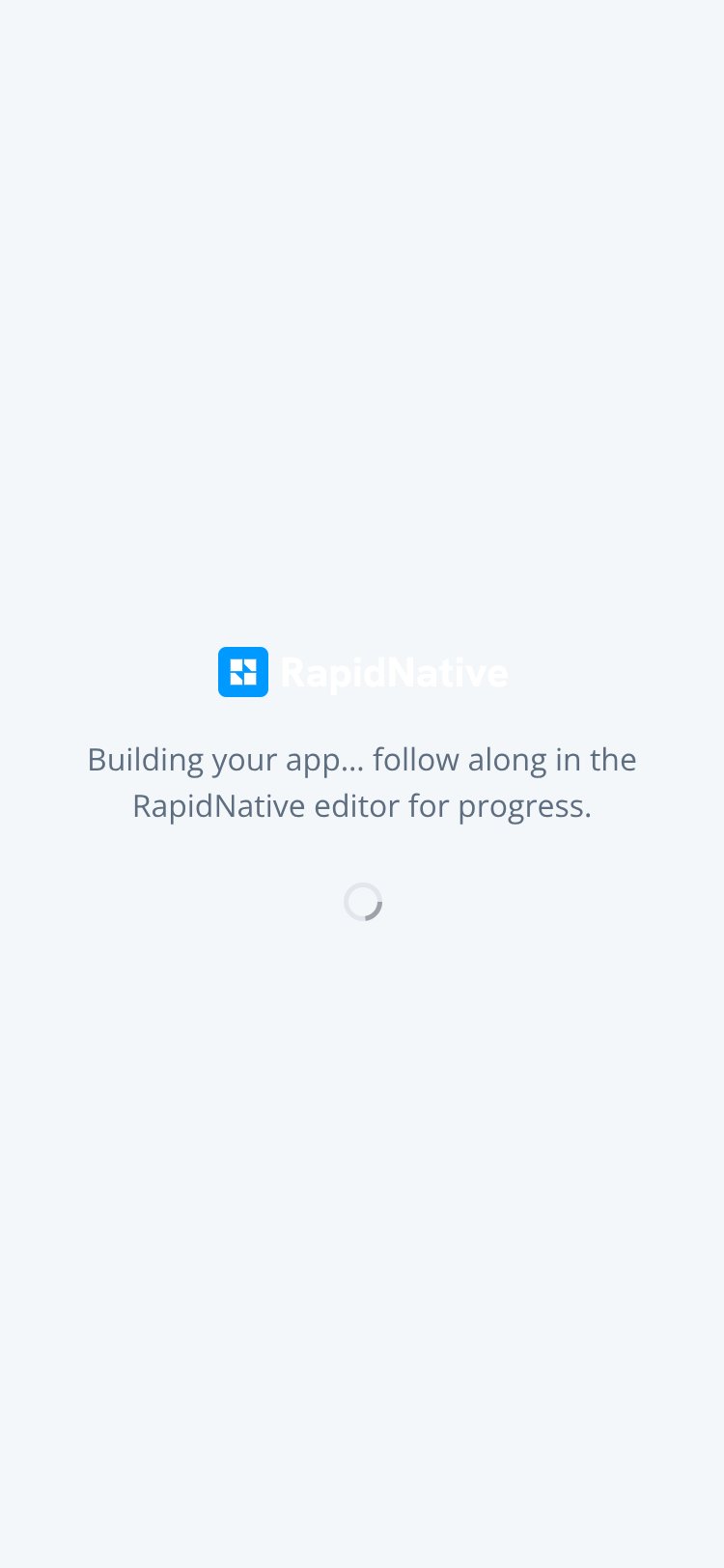 RapidNative App screen 2