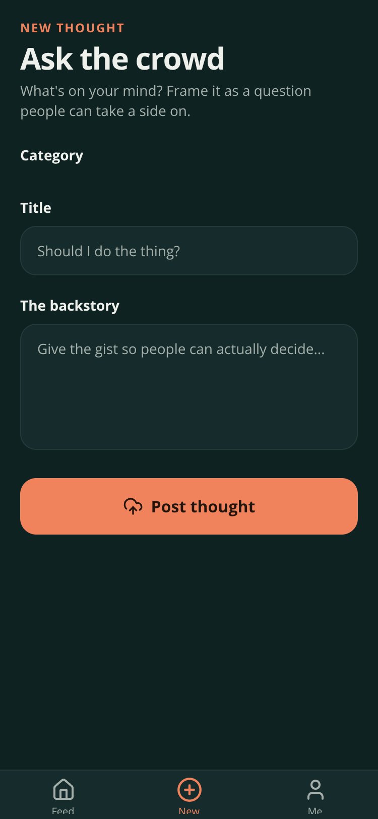 CrowdSense screen 2