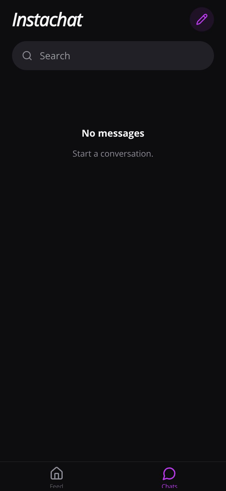 Instachat screen 1