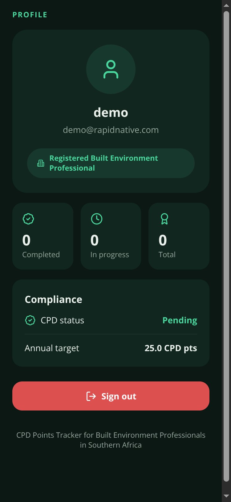 CPD Portfolio screen 4