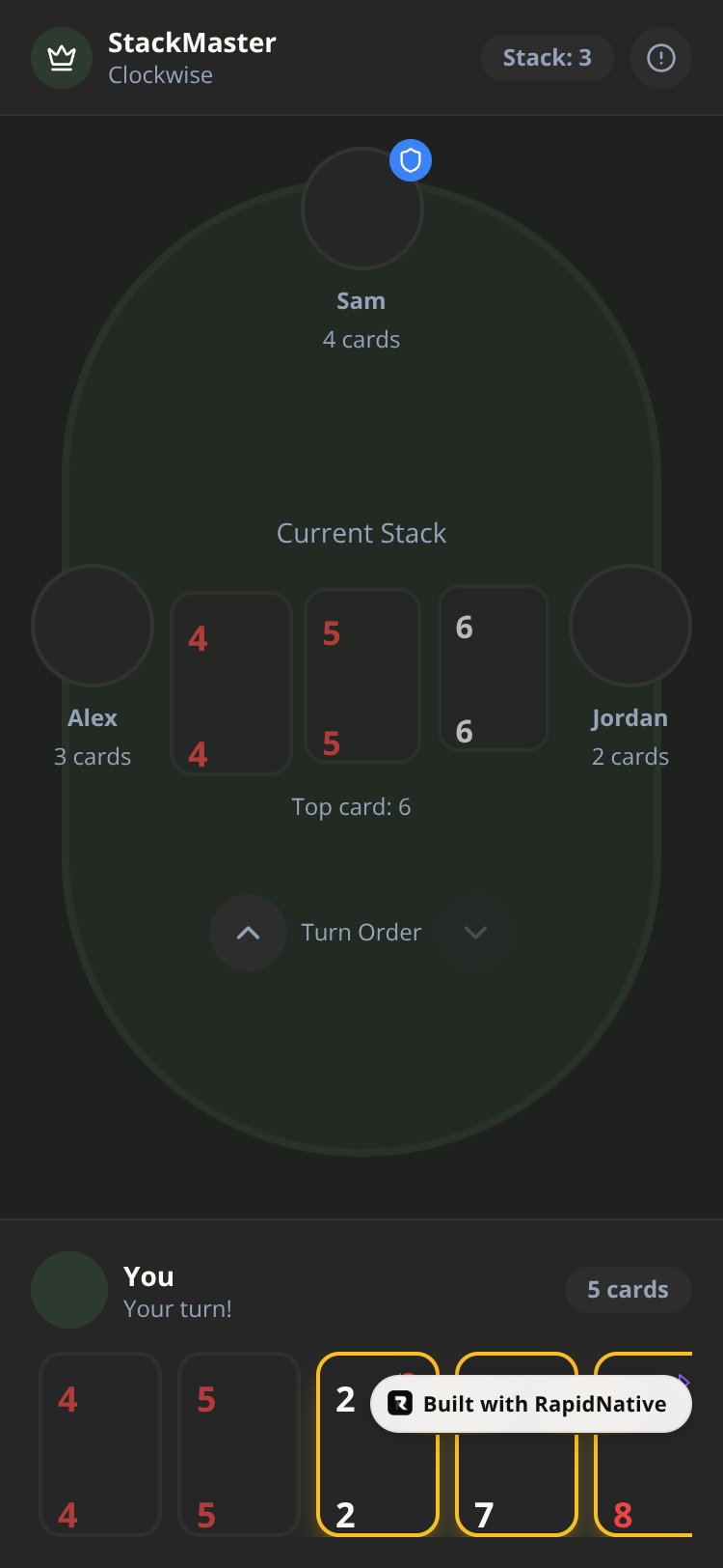 StackMaster screen 1